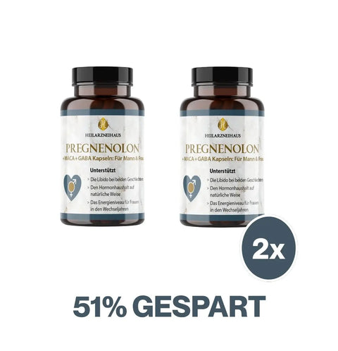 Pregnenolon + Maca + GABA Kapseln: für Mann & Frau