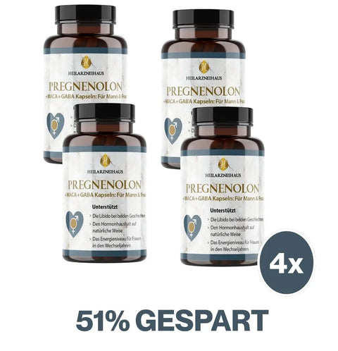 Pregnenolon + Maca + GABA Kapseln: für Mann & Frau