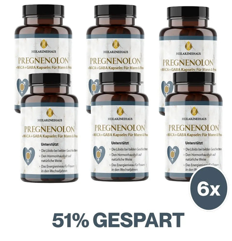 Pregnenolon + Maca + GABA Kapseln: für Mann & Frau