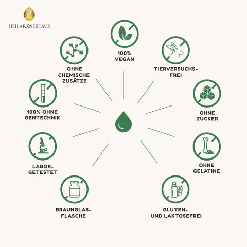Omega 3 + Vitamin E: Leinsamenöl kaltgepresst & gefiltert HM Heilarzneihaus Medica