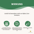 Omega 3 + Vitamin E: Leinsamenöl kaltgepresst & gefiltert HM Heilarzneihaus Medica
