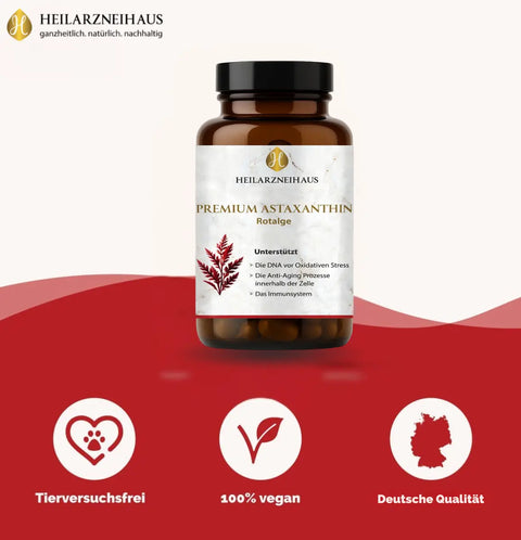 Astaxanthin AstaZine® Rotalge 8mg Kapseln HM Heilarzneihaus Medica
