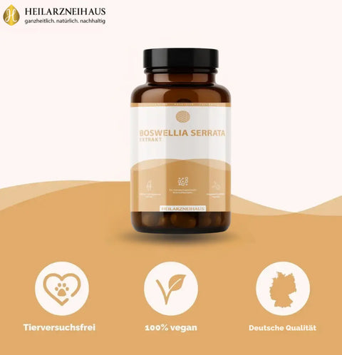 Boswellia Serrata Weihrauch Kapseln: Wildsammlung HM Heilarzneihaus Medica