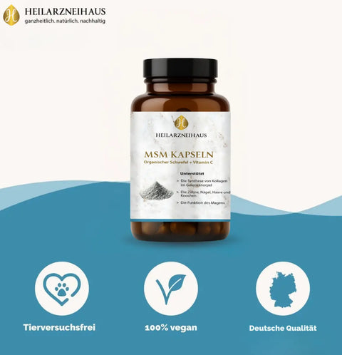 MSM Kapseln OptiMSM® + Vitamin C Kapseln HM Heilarzneihaus Medica