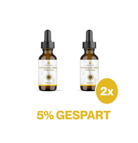 Vitamin D3 + K2 Tropfen 1000IE vegetarisch HM Heilarzneihaus Medica