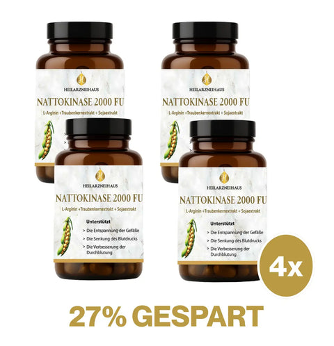 Nattokinase 2000 FU Kapseln für Gefäße und Durchblutung