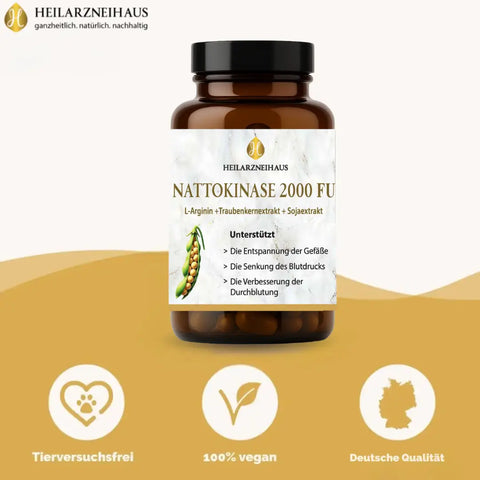 Nattokinase 2000 FU Kapseln für Gefäße und Durchblutung
