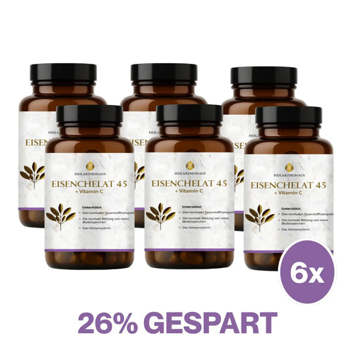 Eisen 45 mg + Vitamin C hochdosiert Kapseln