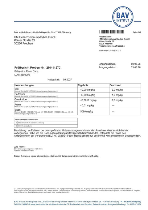 Baby-Kids Eisen Care Heilarzneihaus