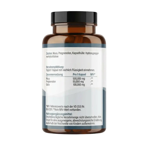 Prégnénolon + maca + gélules GABA : pour homme et femme