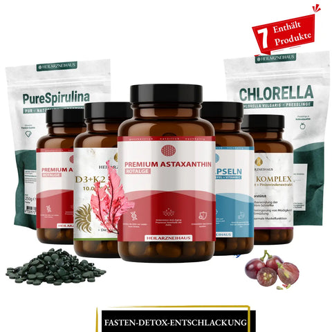 Fasten-Detox-Entschlackung Paket HM Heilarzneihaus Medica