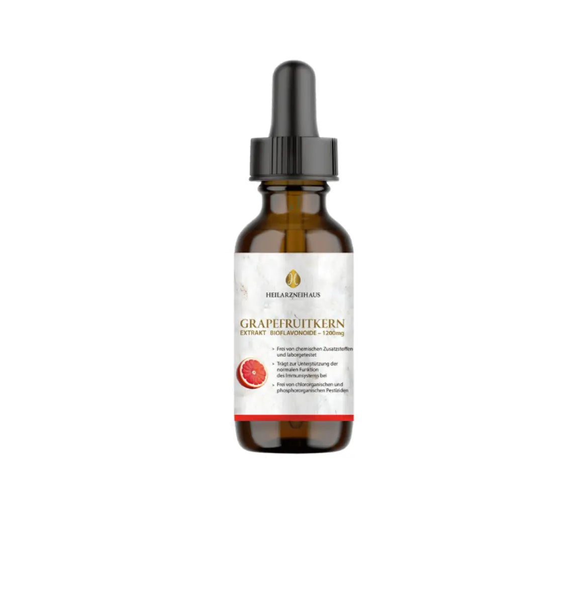 Grapefruitkernextrakt 1200mcg Tropfen Vegan - Einzelpack
