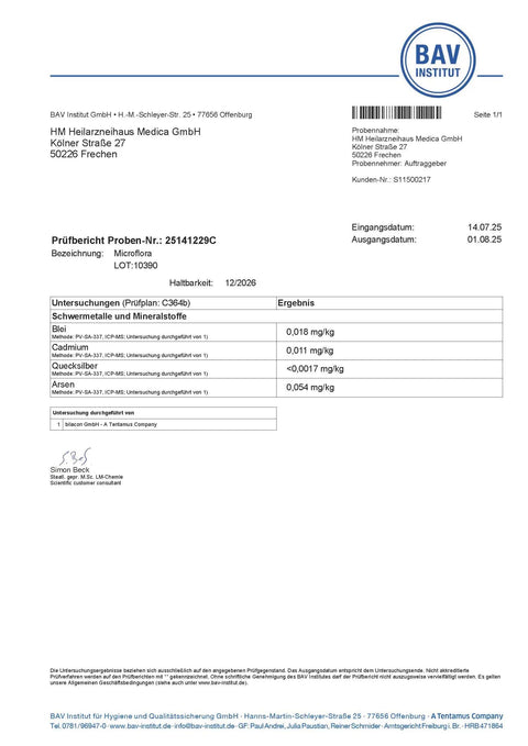 Microflora Probiotische Darmbakterien Kapseln HM Heilarzneihaus Medica