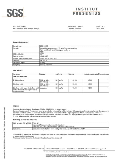 Mönchspfeffer Pulver 250g Heilarzneihaus