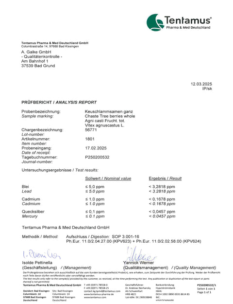 Mönchspfeffer Pulver 250g Heilarzneihaus