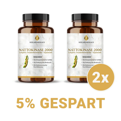 Nattokinase + L-Arginin + OPC Traubenkernextrakt Kapseln HM Heilarzneihaus Medica
