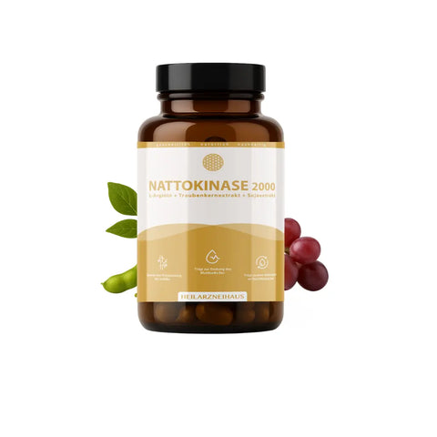 Nattokinase + L-Arginin + OPC Traubenkernextrakt Kapseln HM Heilarzneihaus Medica