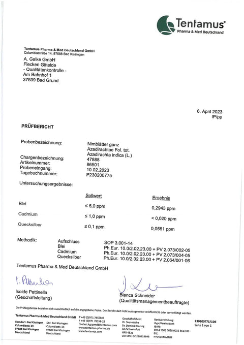 Nimblätter Pulver 250g Heilarzneihaus