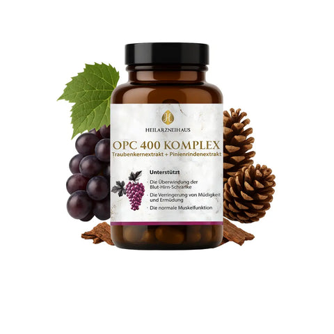 OPC Traubenkernextrakt + Vitamin C Kapseln: Pinienrindenextrakt HM Heilarzneihaus Medica