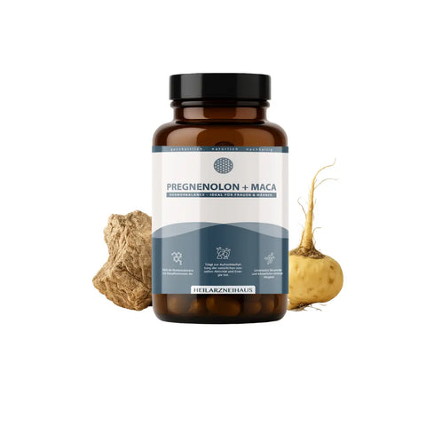 Pregnenolon + Maca + GABA Kapseln : Für Mann & Frau HM Heilarzneihaus Medica