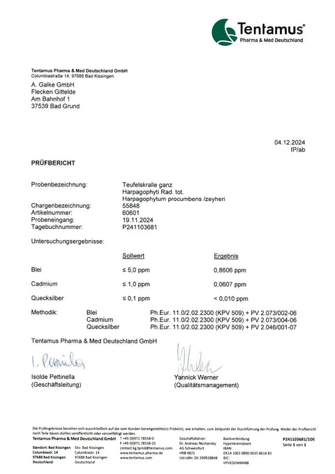 Teufelskralle Pulver 250g Heilarzneihaus