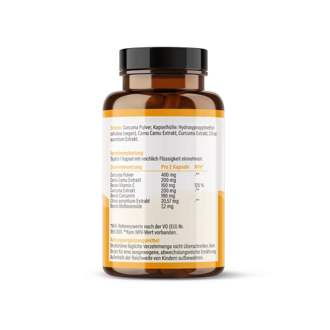 Curcumin + vitamin c kapseln: camu camu + kurkuma HM Heilarzneihaus Medica