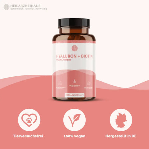 Hyaluron + Biotin hochdosiert Kapseln HM Heilarzneihaus Medica