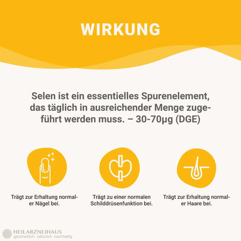Selen 200 Kapseln: Schilddrüse & Hashimoto HM Heilarzneihaus Medica