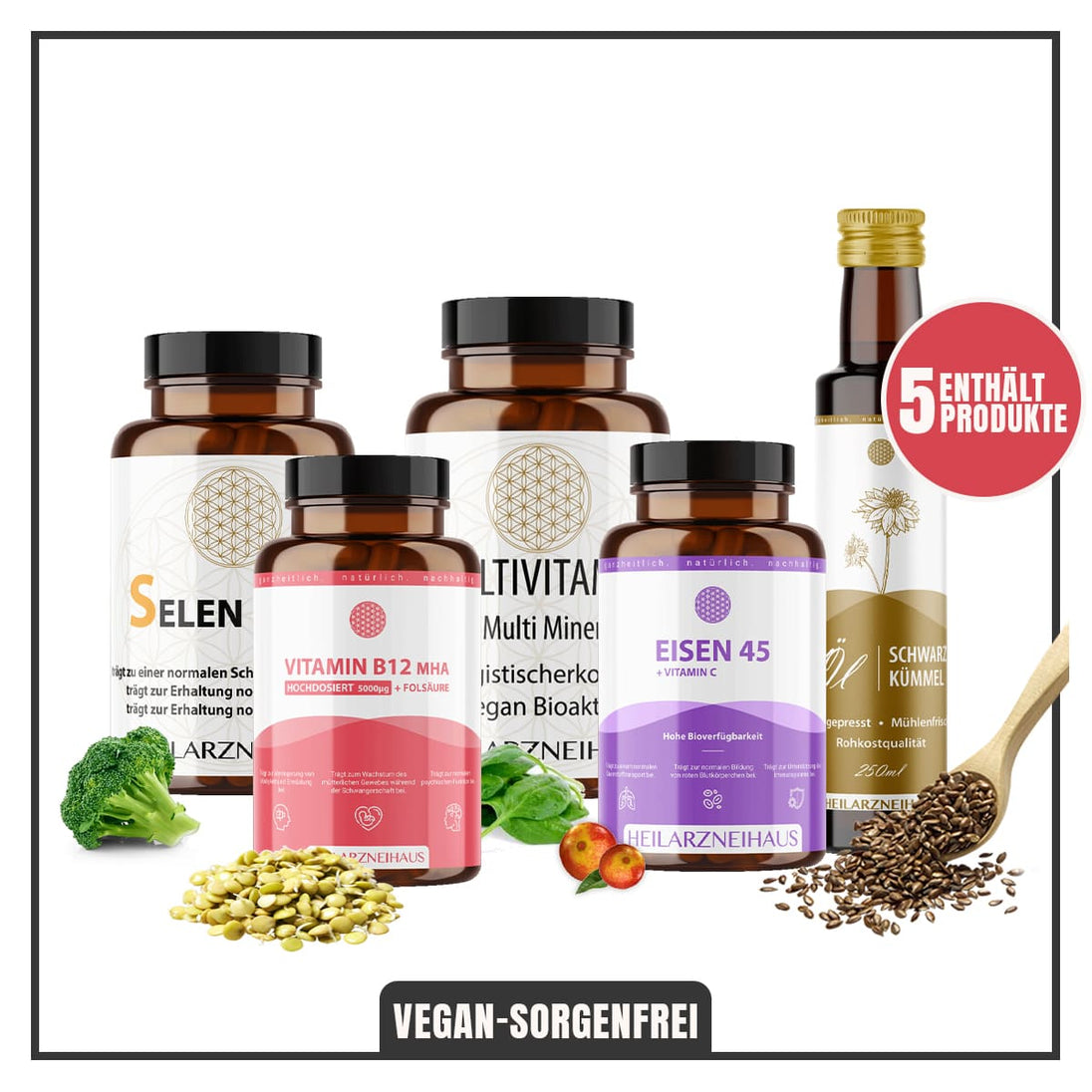 Vegan-Sorgenfrei Paket Heilarzneihaus